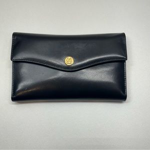 Vintage Bosca Women’s Full Grain Trifold Checkbook Wallet Organizer